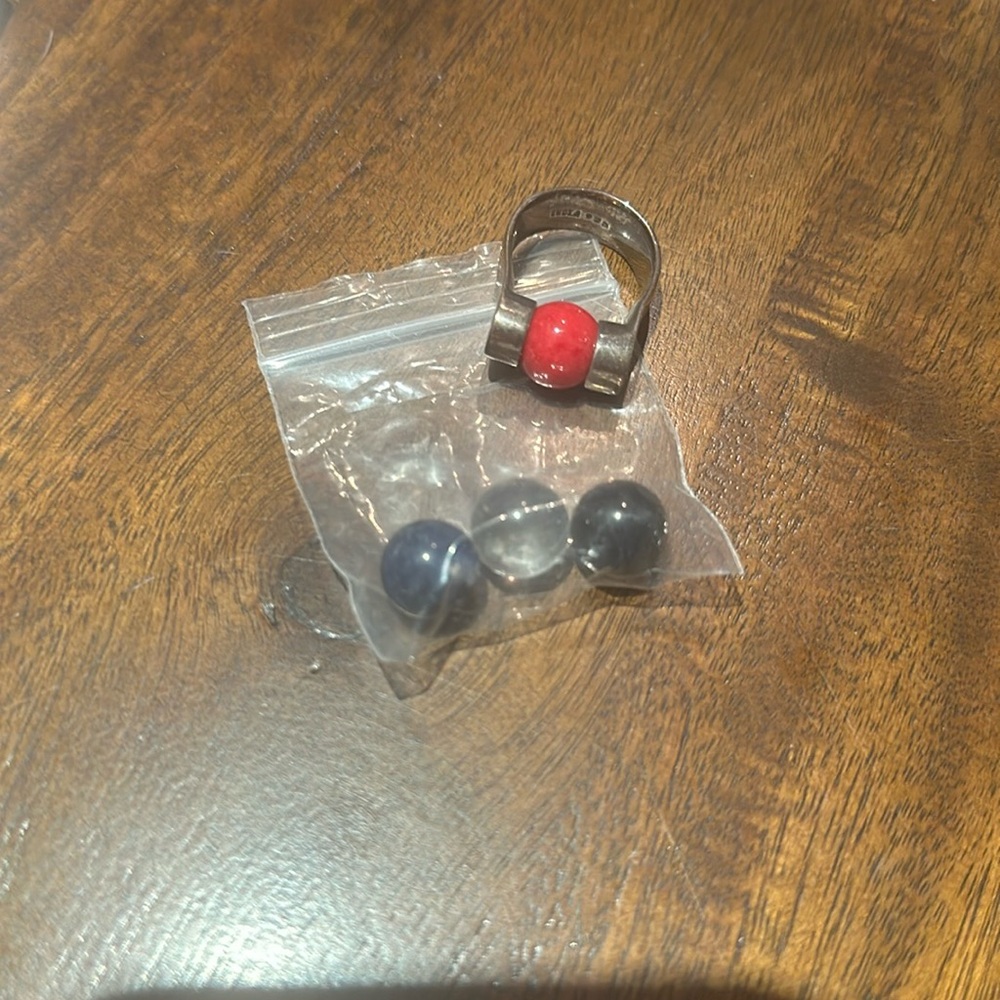 Silpada Interchange Gemstone Ball Ring - image 1